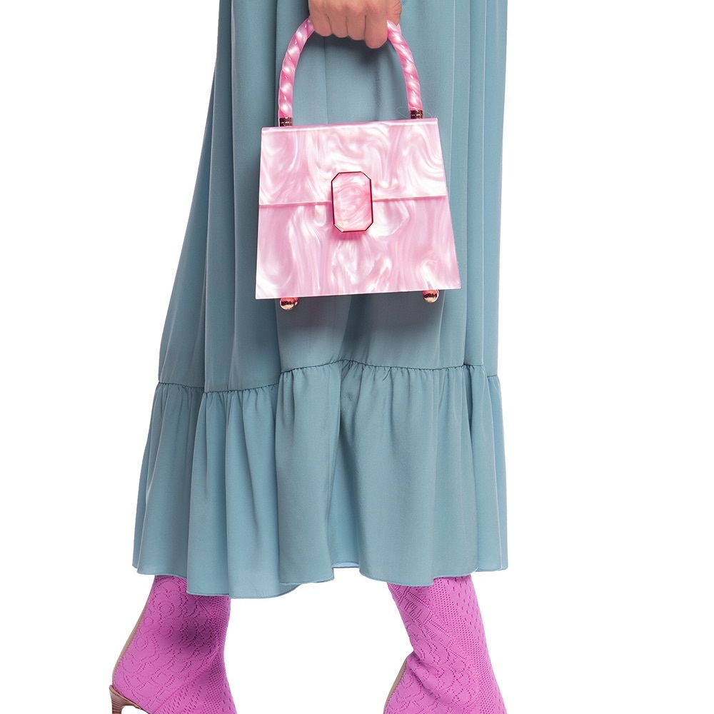 Sophia Webster Patti Top Handle Marbled Pink Bag